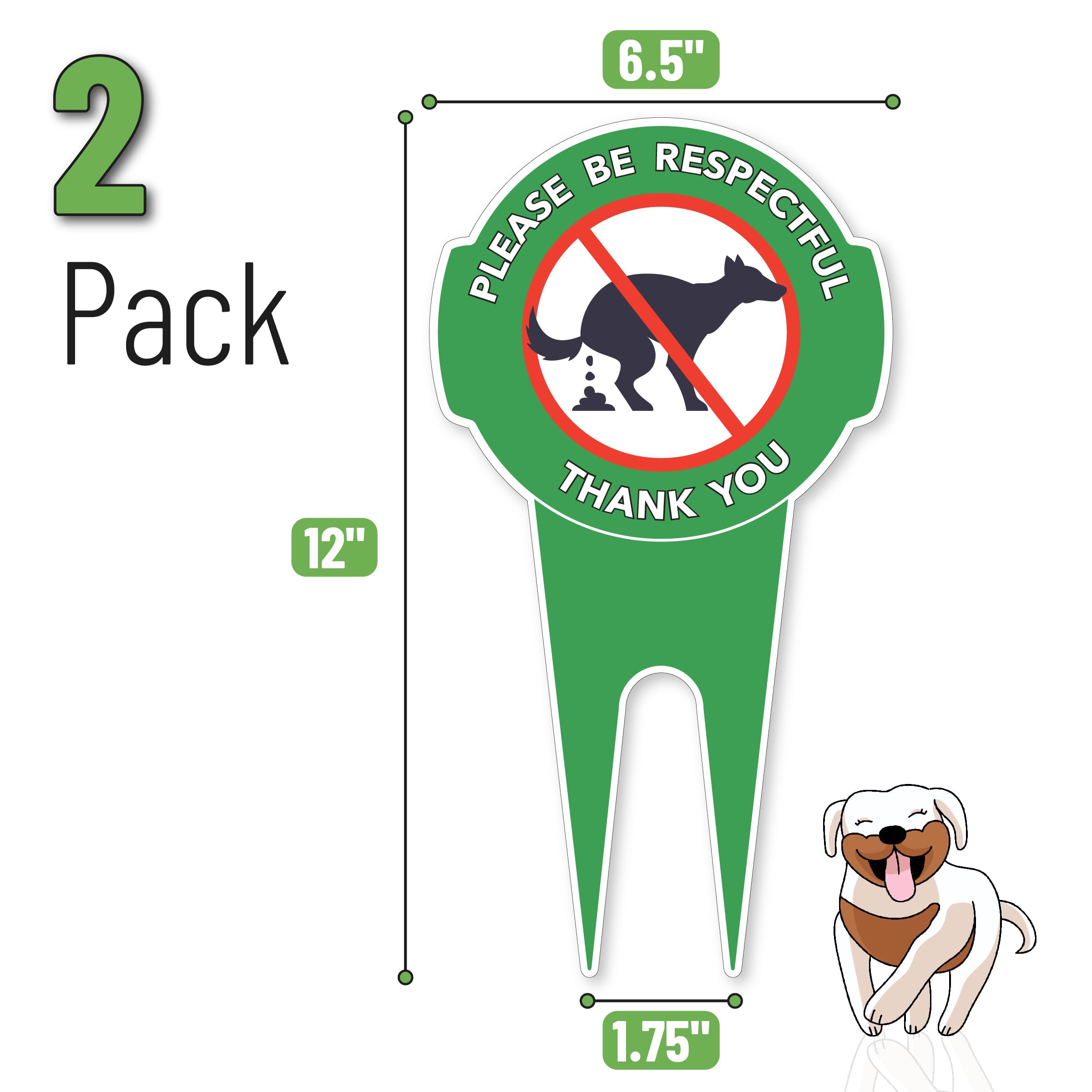 Mr. Pen aluminum sign with integrated stake for easy lawn setup
