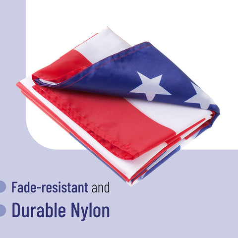 Mr. Pen flag made of fade-resistant nylon preserves vivid outdoor print