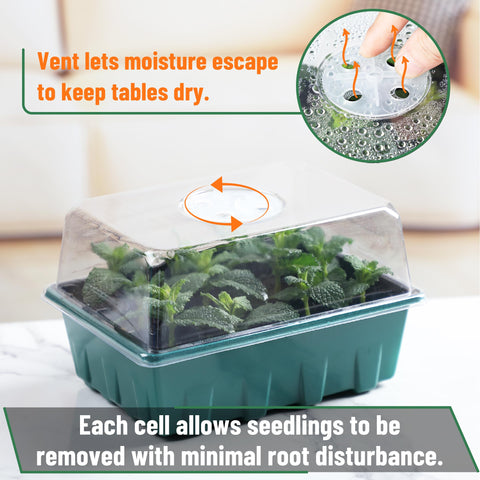 Mr. Pen design allows gentle release of seedlings for transplanting.