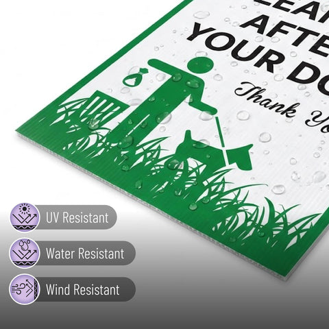 Mr. Pen metal H-stake for quick tool-free sign installation in grass.