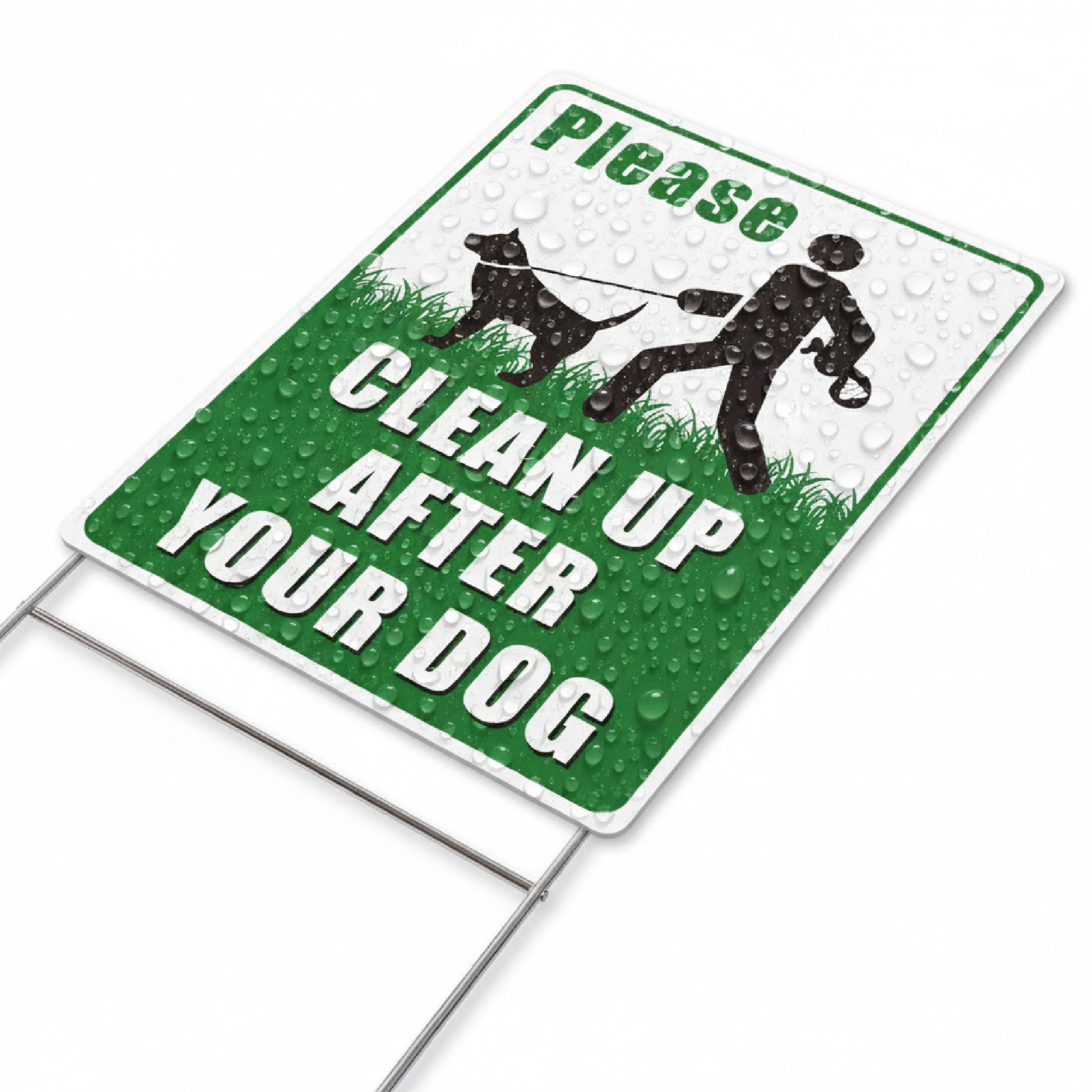 Mr. Pen No Dog Poop Sign arrives in sturdy packaging for quick setup
