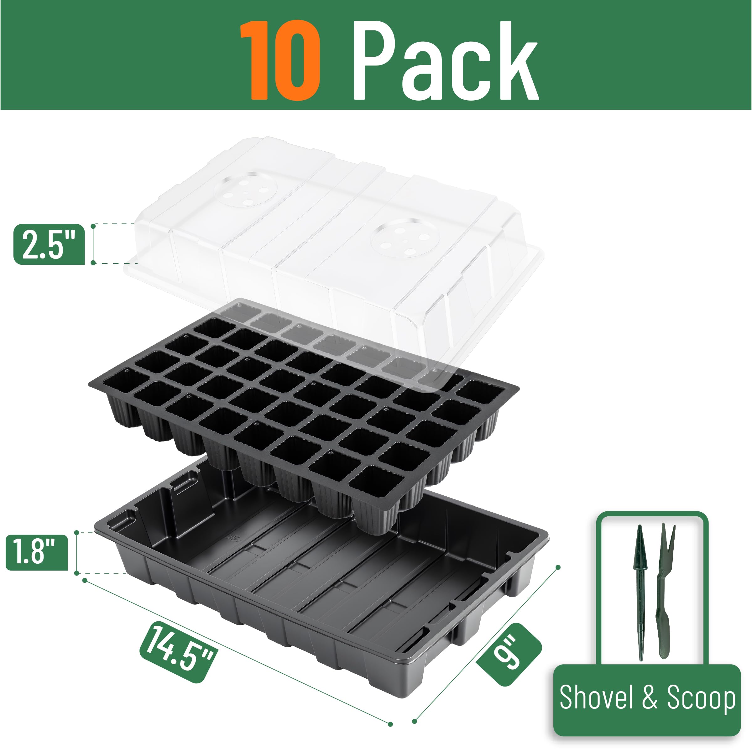 Mr. Pen seed starter base trays provide a sturdy foundation for reliable germination.