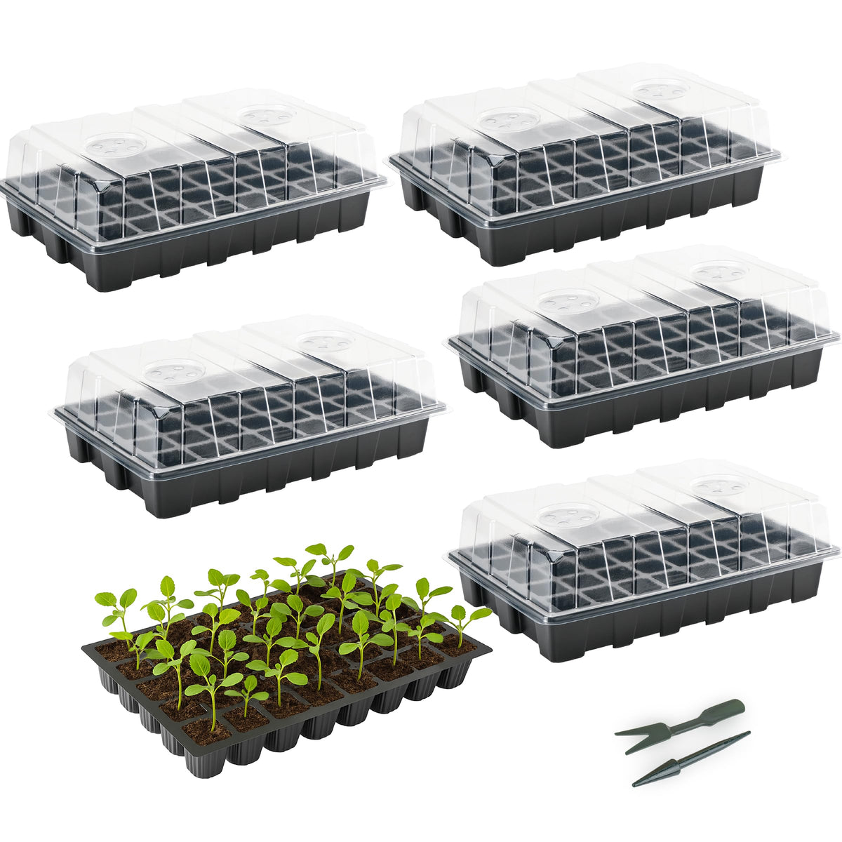 Mr. Pen seed starter tray collection with 200 cells for efficient seed starting