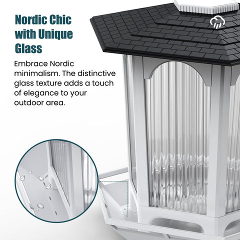 MrCrafts Nature durable materials withstand outdoor weather while remaining elegant