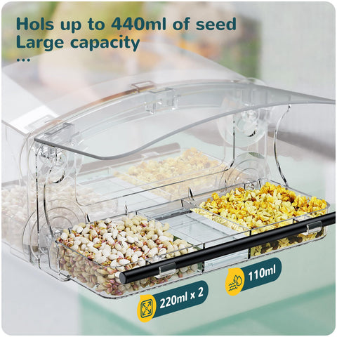 Mrcrafts window bird feeder gift-ready design for nature lovers