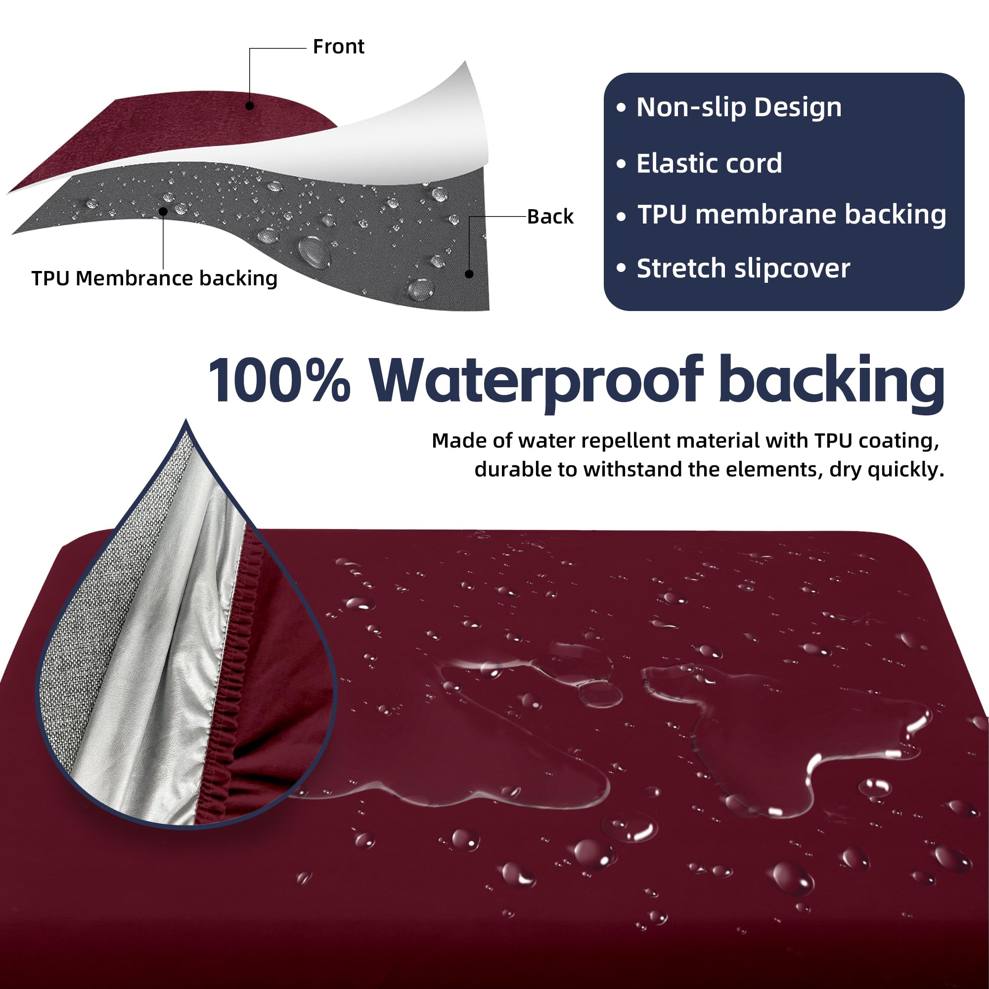 MRGSDL easy-care cushion cover, machine washable and fast-drying.