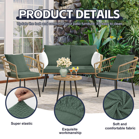 MRGSDL machine-washable cushion cover keeps outdoor cushions clean and ready for use.