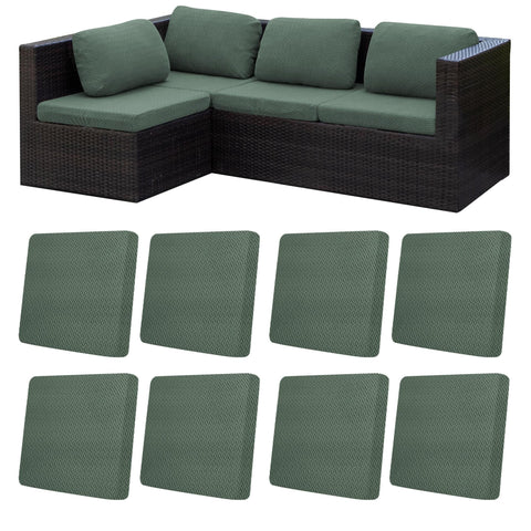 MRGSDL matcha green outdoor cushion cover for 8pcs enhances patio seating with a secure stretch fit.