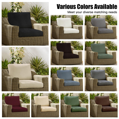 MRGSDL soft-durable fabric cushion cover resists wear for long-lasting patio furniture protection.