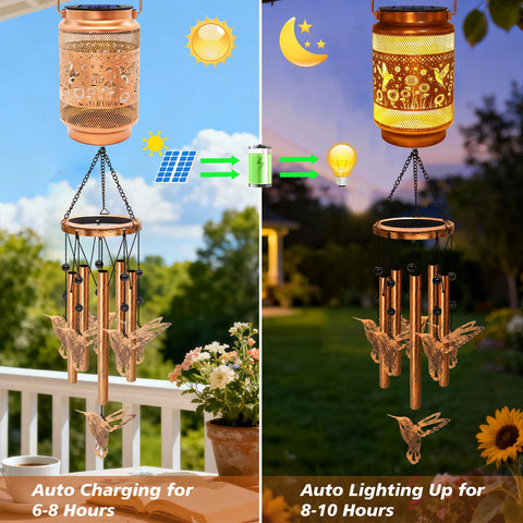 MRHEPHAESTUS 32-inch wind chime tubes create a gentle evolving melody outdoors