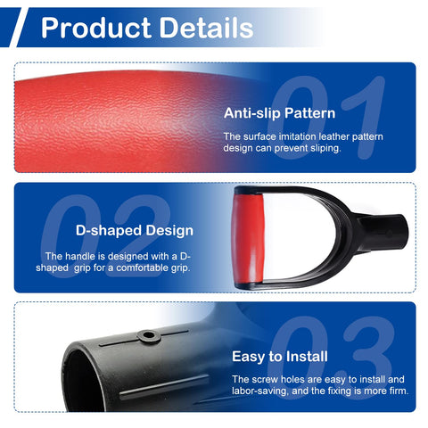 MroMax D-handle designed to fit mounting holes precisely for replacement