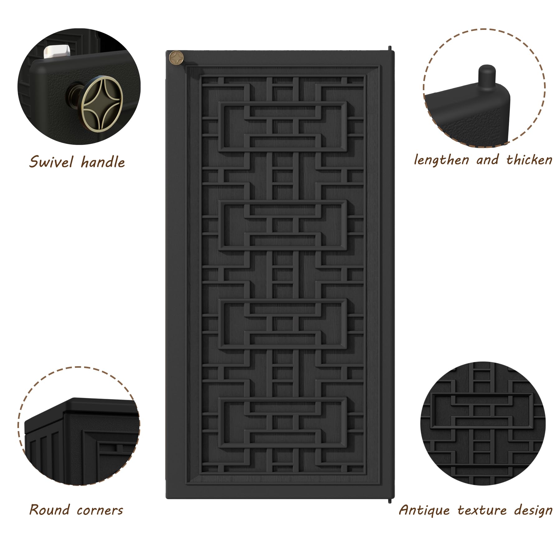 Mrosaa storage unit with easy-to-follow assembly instructions and included hardware.