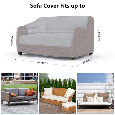 Mrrihand outdoor sofa cover featuring air vent design reduces moisture.
