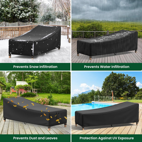 Mrrihand chaise lounge cover air vents reduce condensation and maintain airflow