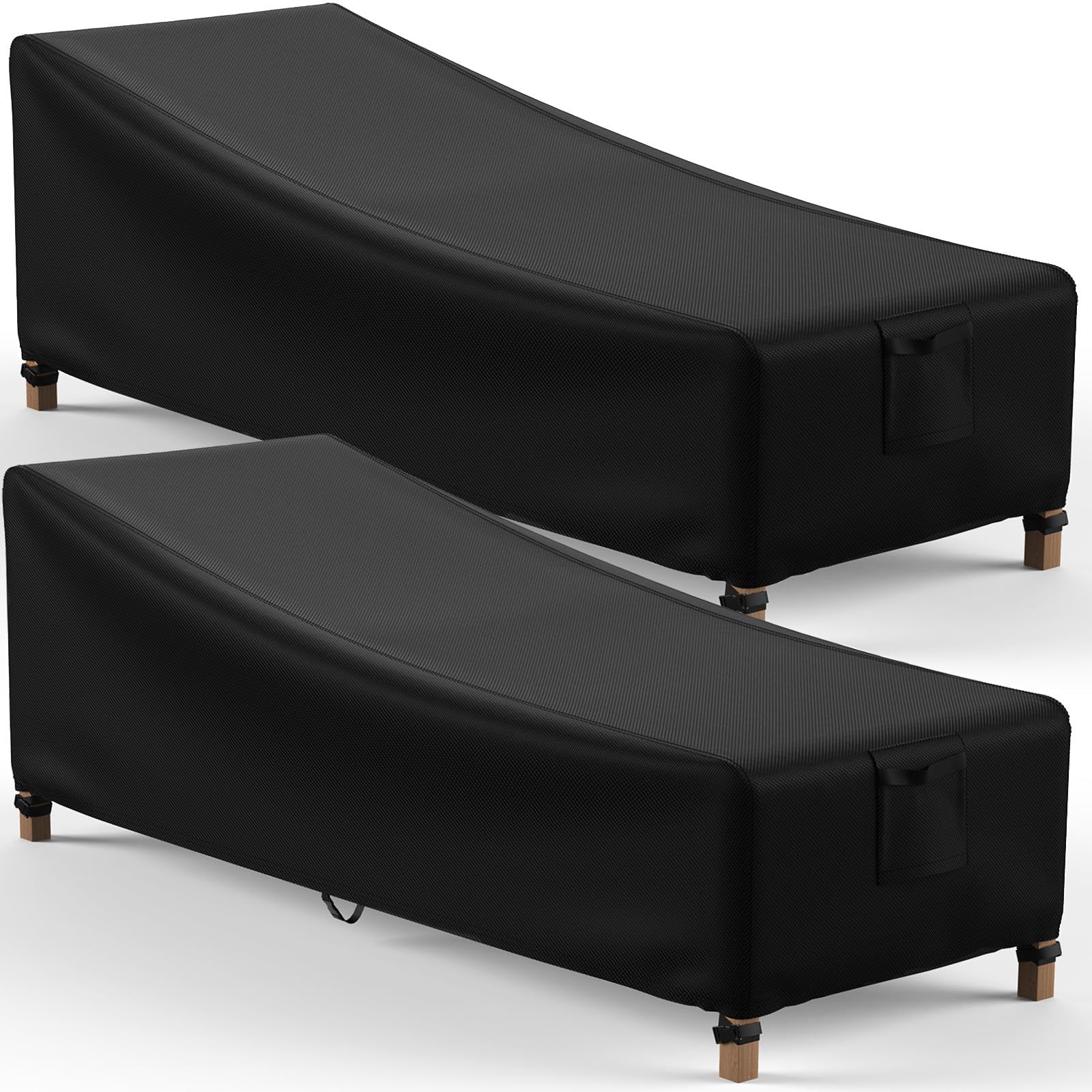 Mrrihand chaise lounge cover waterproof UV-resistant protects against sun and rain