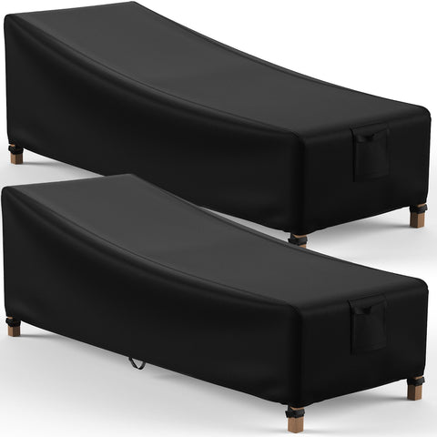 Mrrihand chaise lounge cover waterproof UV-resistant protects against sun and rain