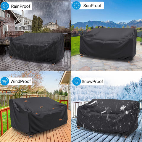 Mrrihand durable oxford fabric provides year-round protection for outdoor furniture