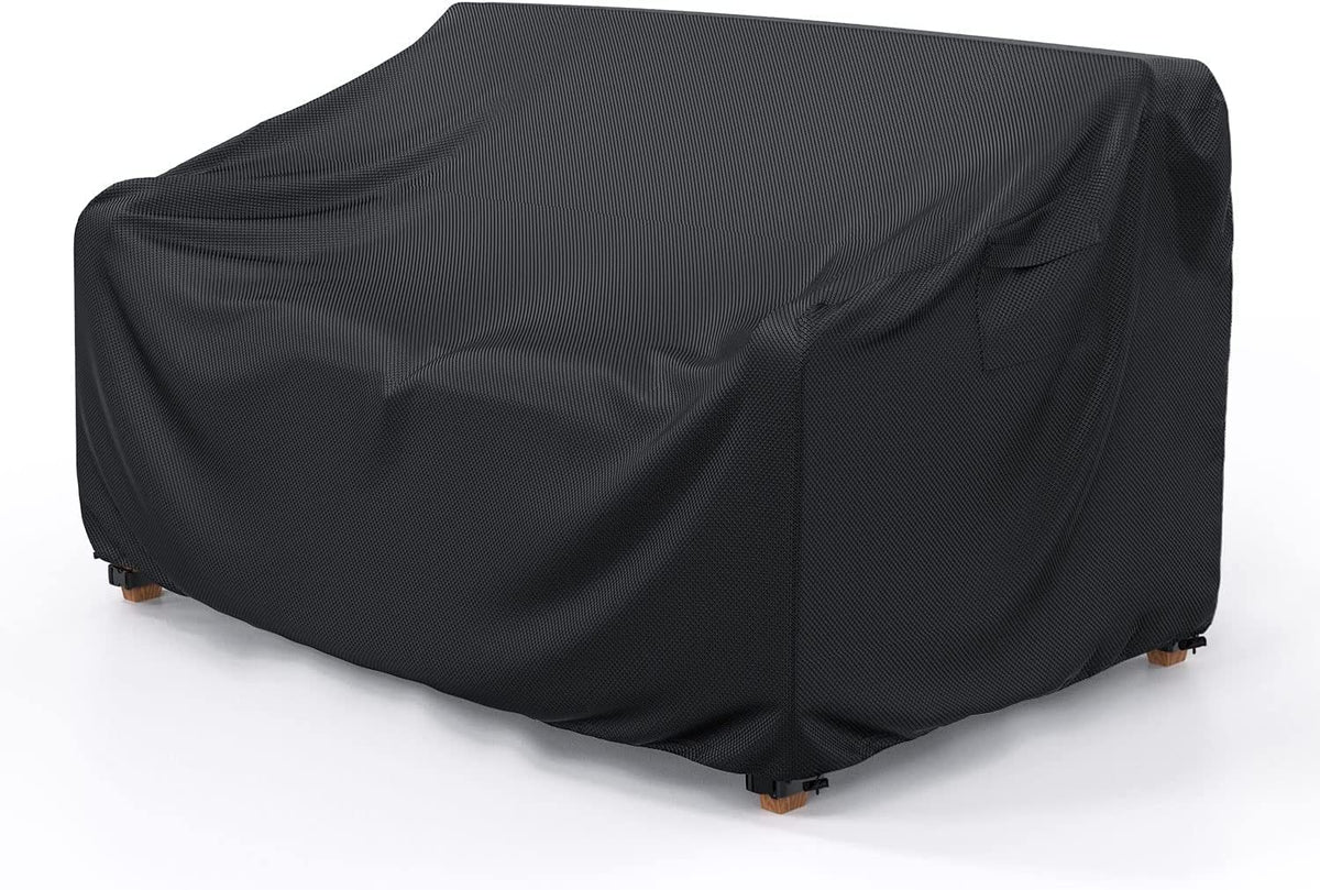 Mrrihand heavy duty patio sofa cover in full view protects a 3-seater from rain and dust.