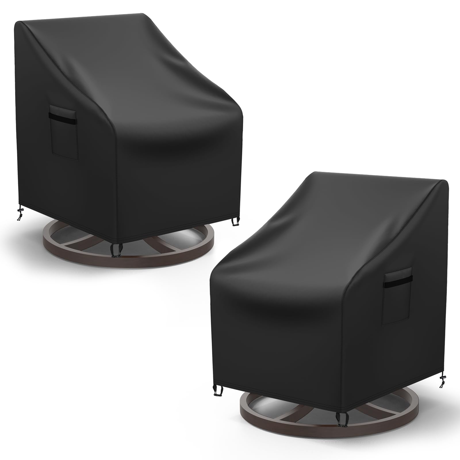 Mrrihand patio chair cover with buckle straps secures wind and rain