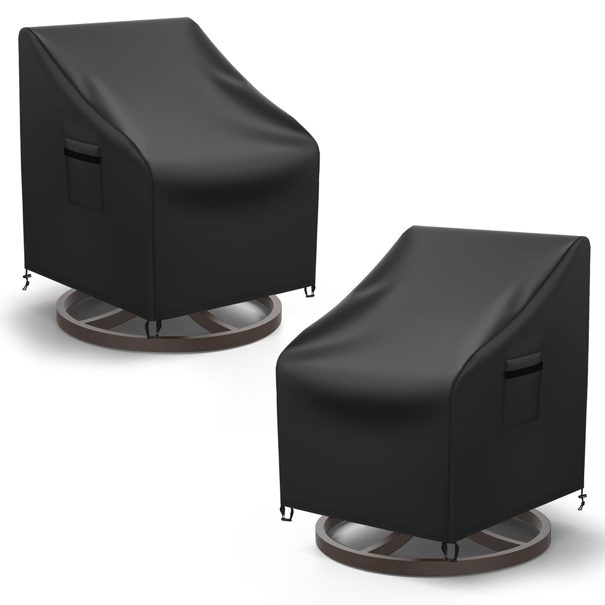 Mrrihand patio chair cover with buckle straps secures wind and rain