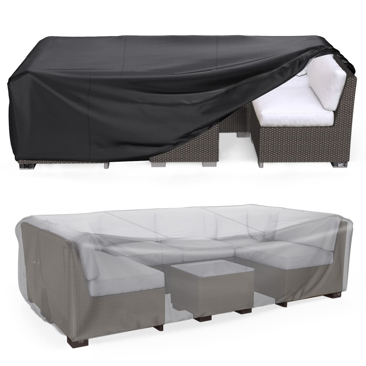 Mrrihand waterproof patio cover top view protecting your outdoor furniture.
