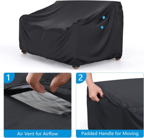 Mrrihand sofa cover air vent design demonstrates improved airflow and reduced condensation.