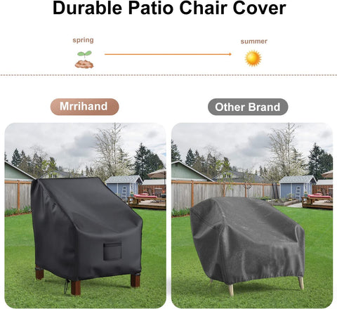 Mrrihand two-pack set protects multiple chairs on the patio.