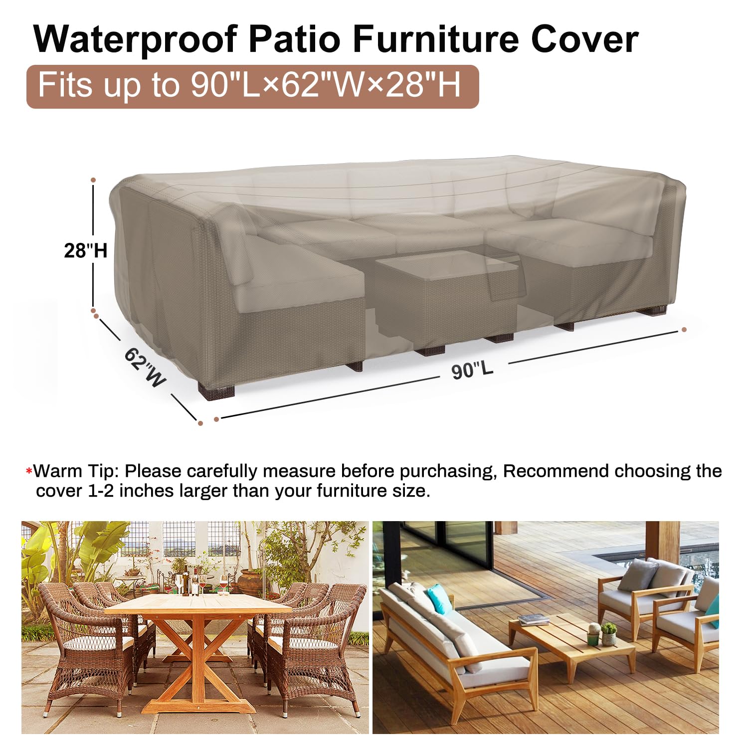 Mrrihand waterproof coating and seam tape help keep furniture dry under cover.