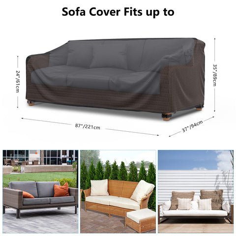 Mrrihand waterproof Oxford fabric cover protects cushions from moisture and sun exposure.