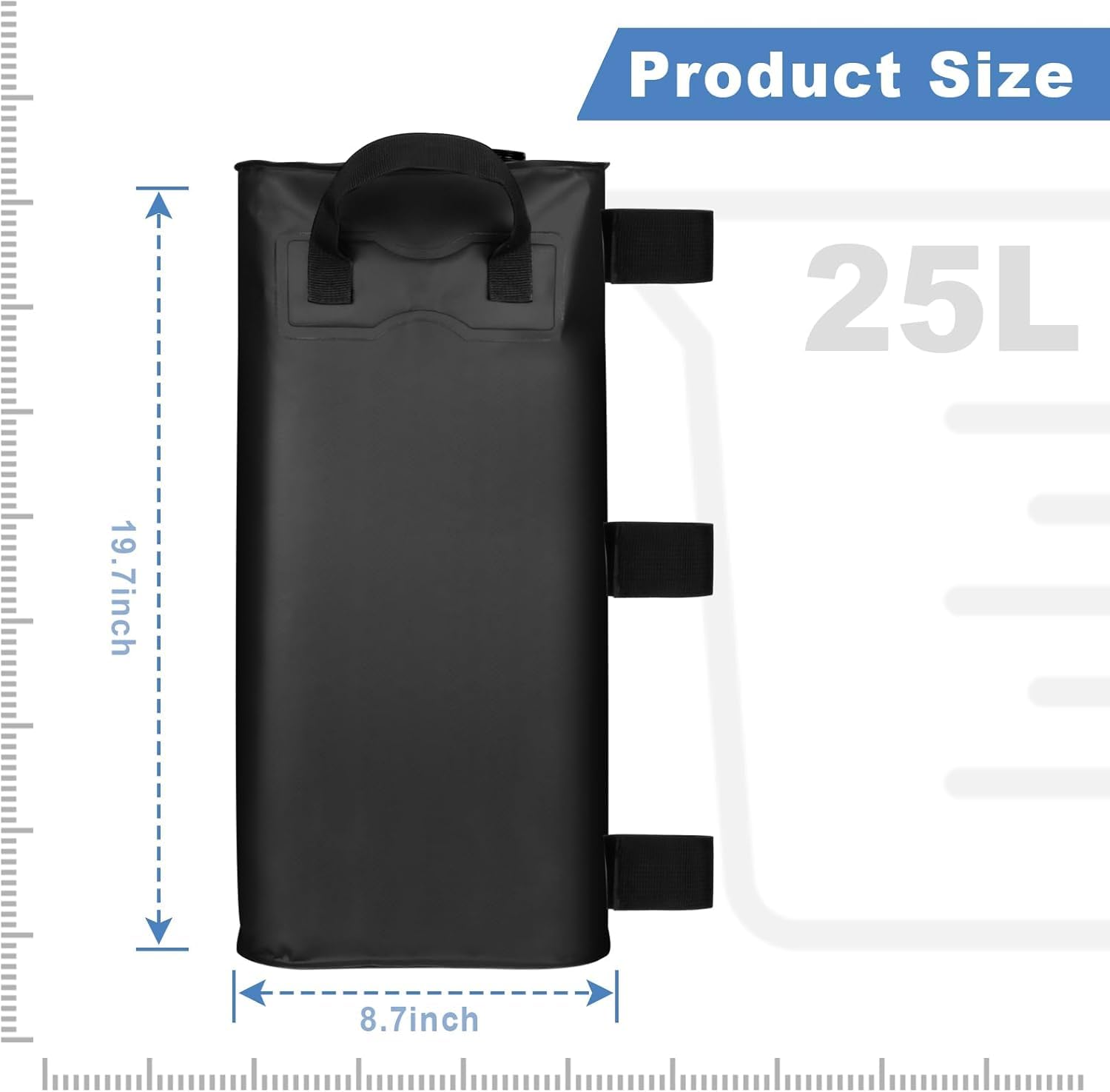Mrsenloi canopy weights feature a durable handle for easy transport and setup