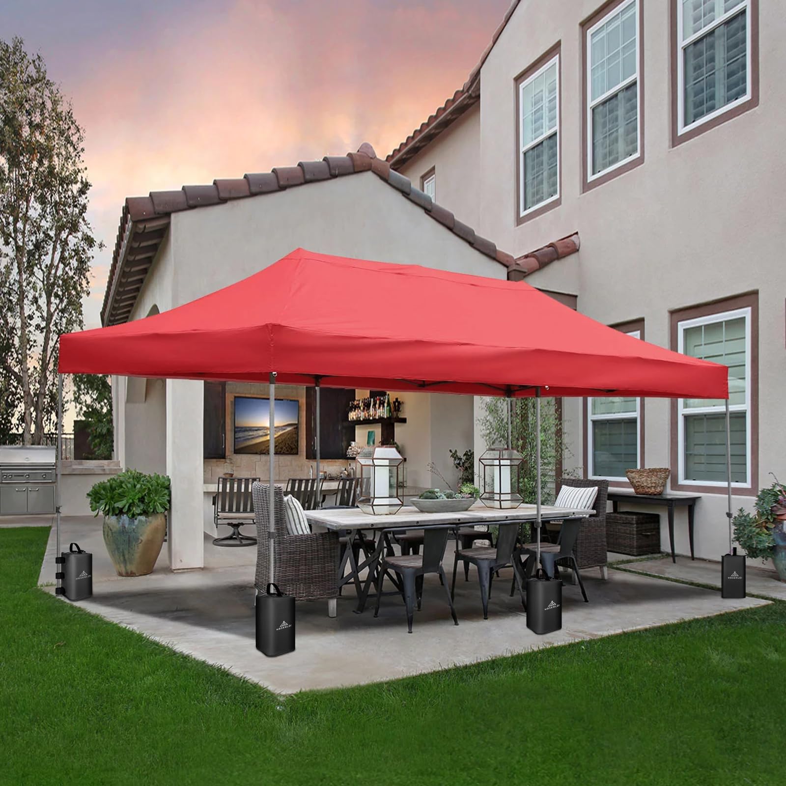 Mrsenloi PVC waterproof material withstands outdoor conditions and repels splashes