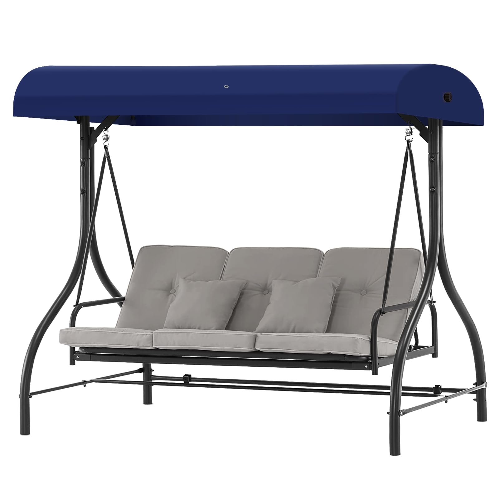 Mrsenloi canopy upgrade revives porch seating with a fresh blue look.