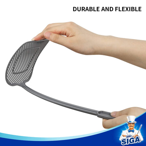 MR.SIGA pack of six fly swatters for home, office, or outdoor use.