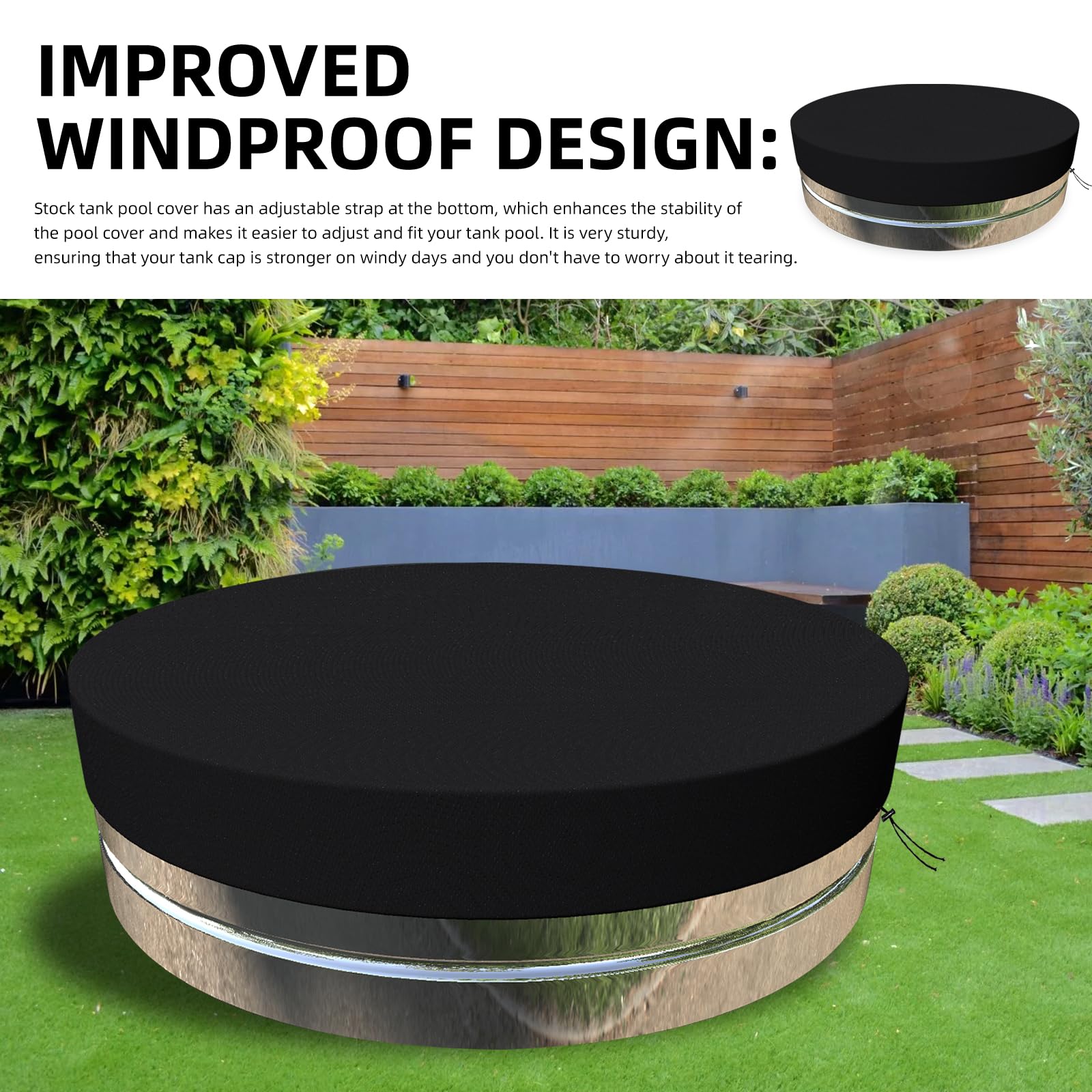 MRWiZMS stock tank cover folds easily for simple storage and quick setup