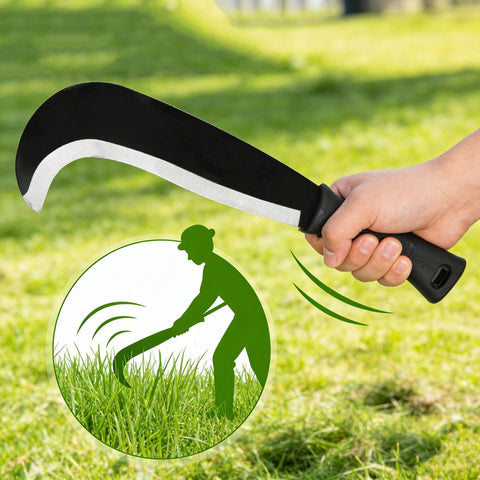 Mrxxjz curved blade in action clearing vines and brush.