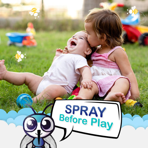 Ms. Pixie's Baby Mosquito Repellent in a family-use daily routine outdoor setting.