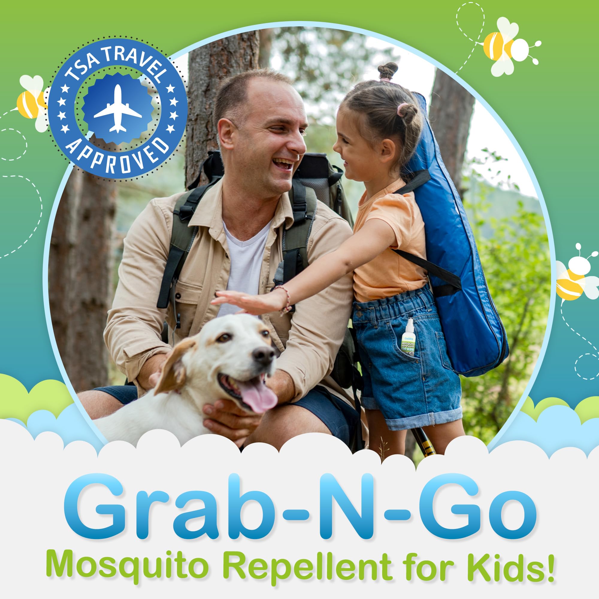 Ms. Pixie's kids bug spray designed for outdoor family safety.