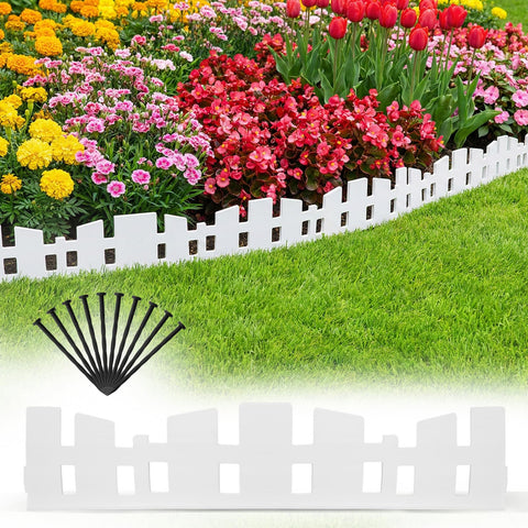 MSISILY garden edger border 33ft flexible border creating smooth lawn edges for defined flowerbeds