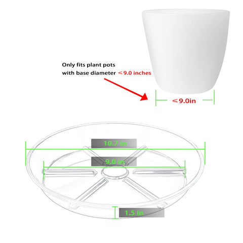 MSKIAUO clear drip tray side view protecting surfaces.