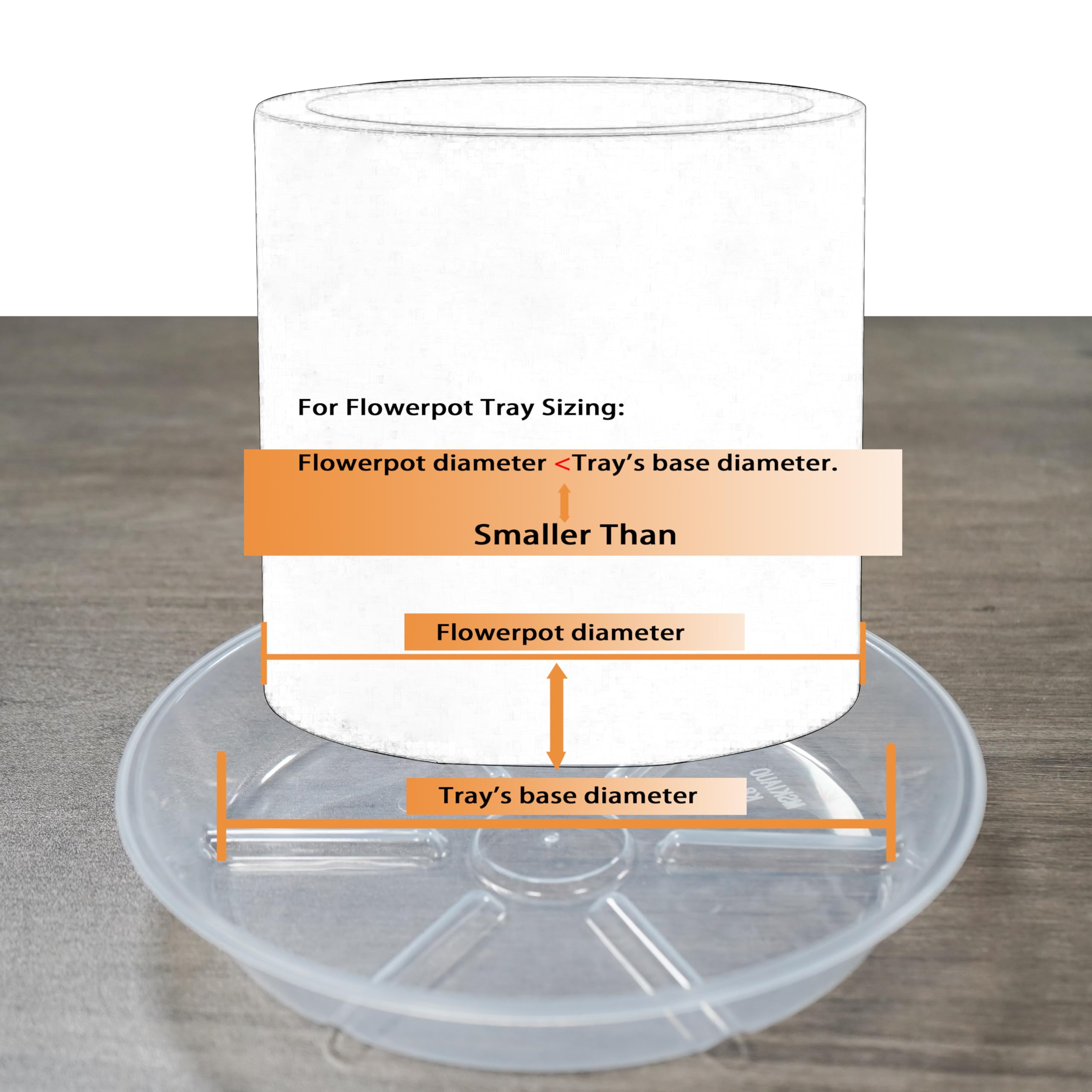 MSKIAUO durable plastic saucer resists cracking in outdoor setups.