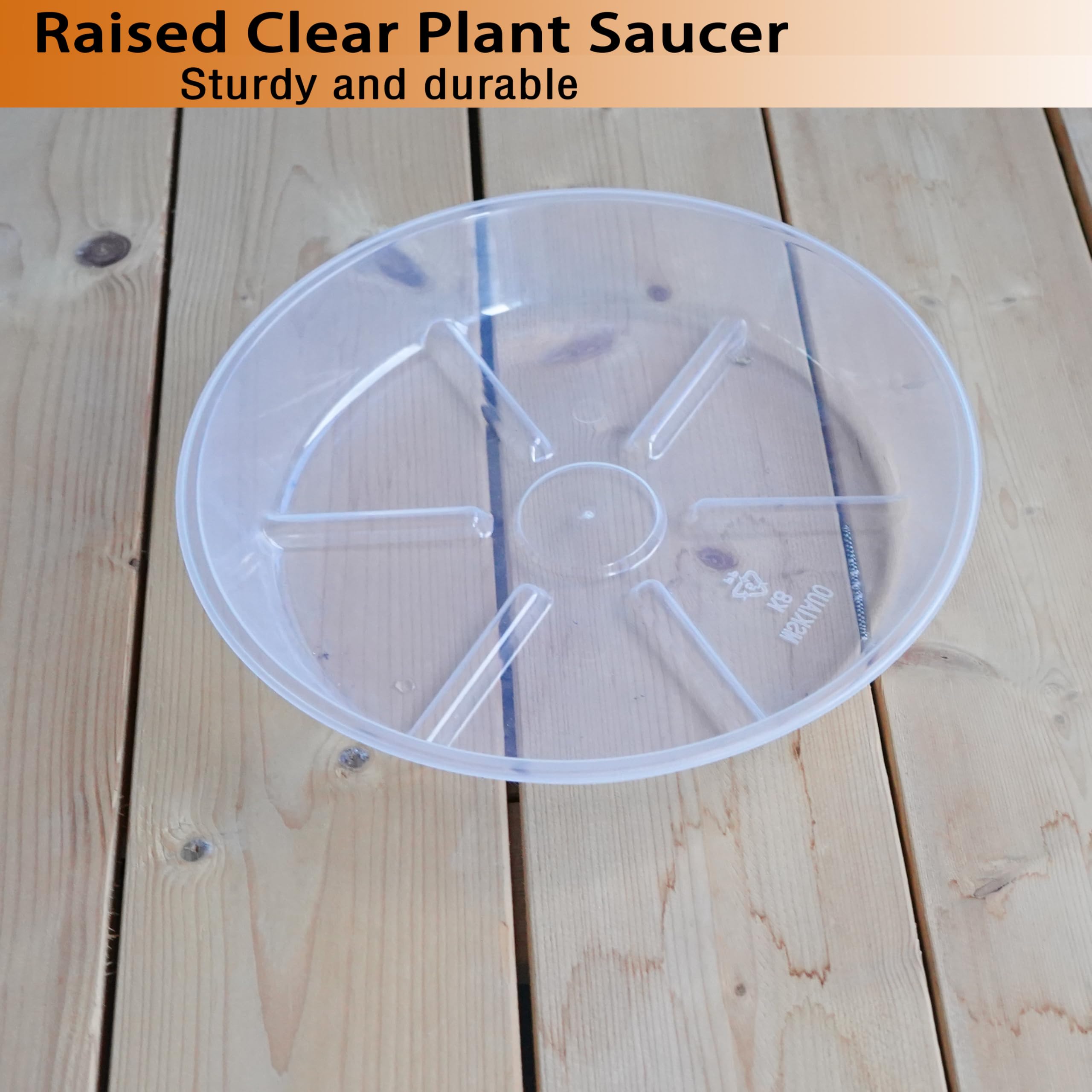 MSKIAUO saucer supports efficient drainage and airflow.