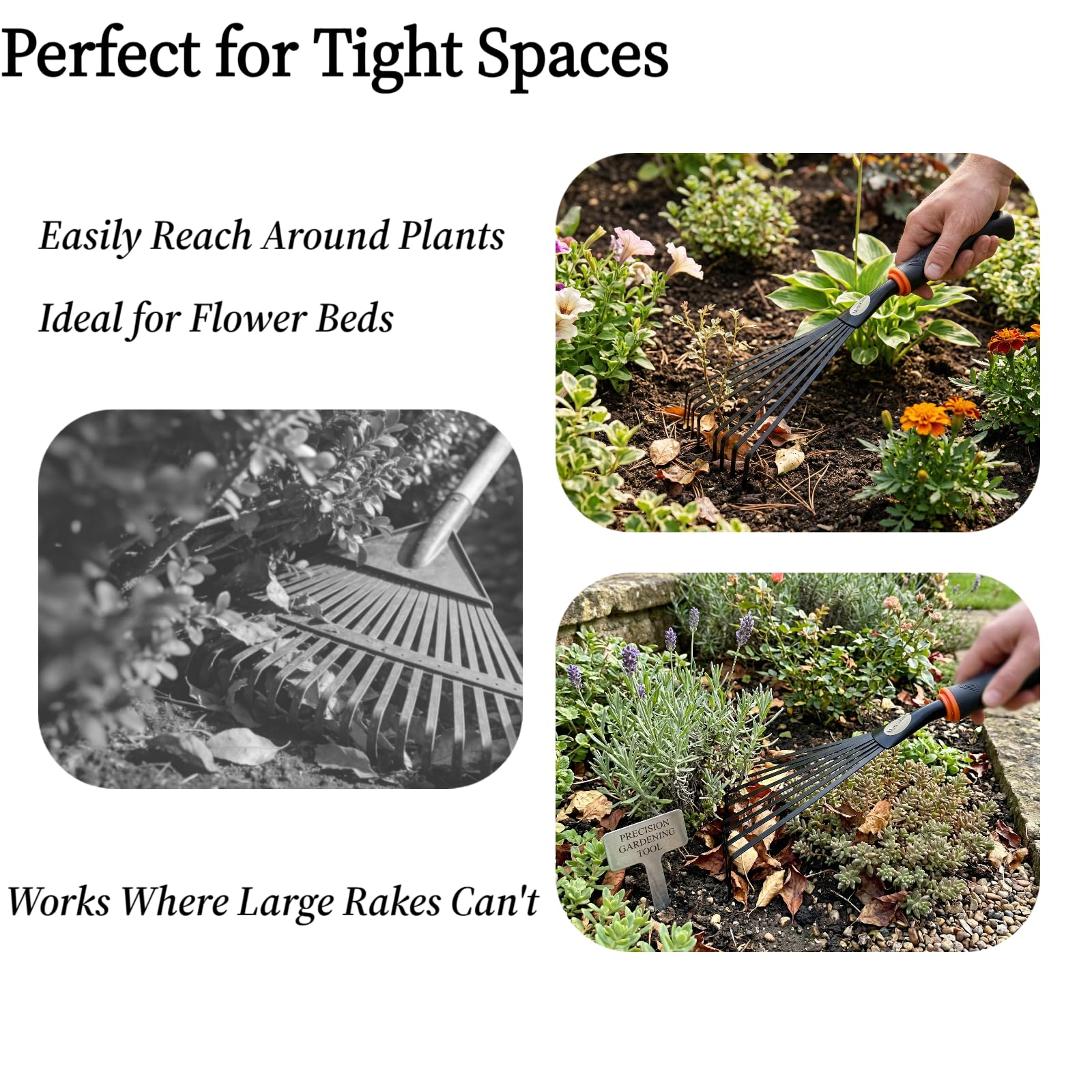 Msstoodun lightweight garden rake is easy for beginners and seniors.