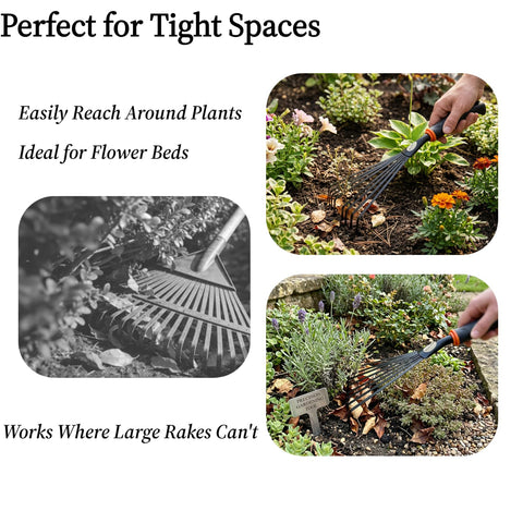Msstoodun lightweight garden rake is easy for beginners and seniors.