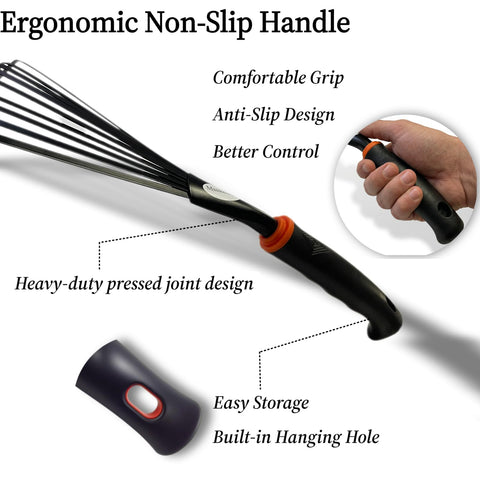 Msstoodun ergonomic non-slip handle reduces fatigue during use.