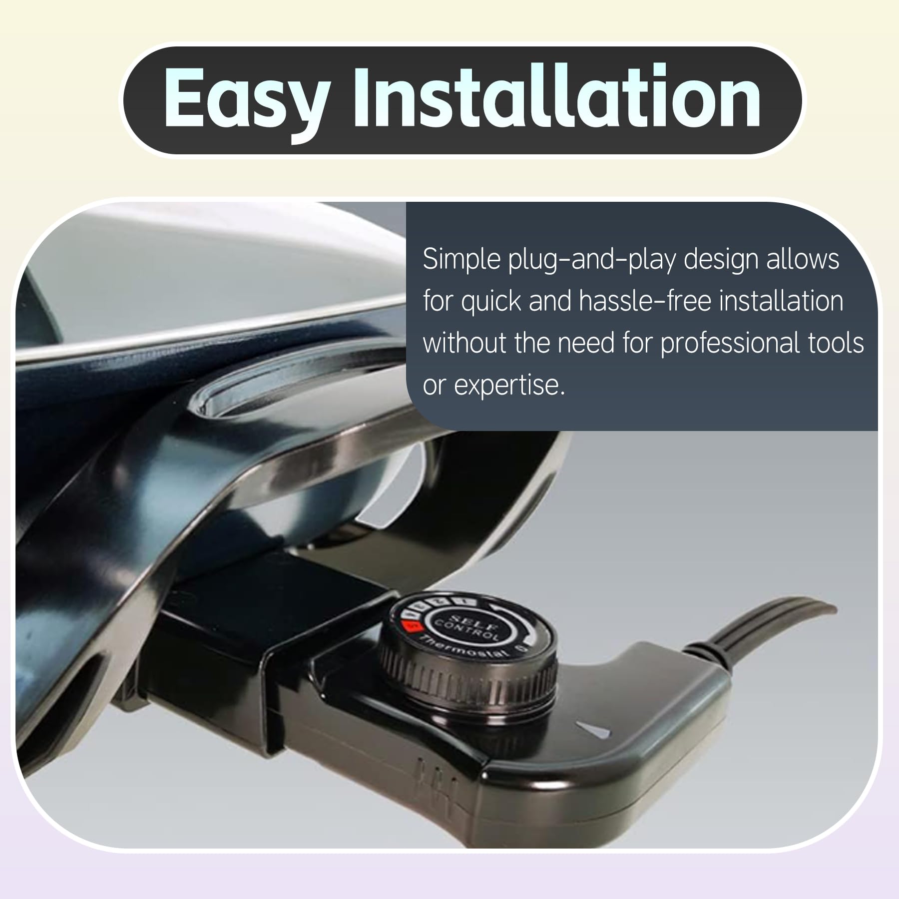 MsTental automatic shutoff feature maintains safe, consistent temperatures