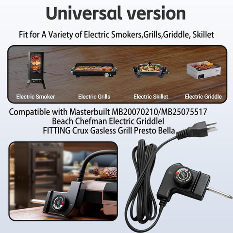 MsTental built-in heat indicator light for monitoring during cooking