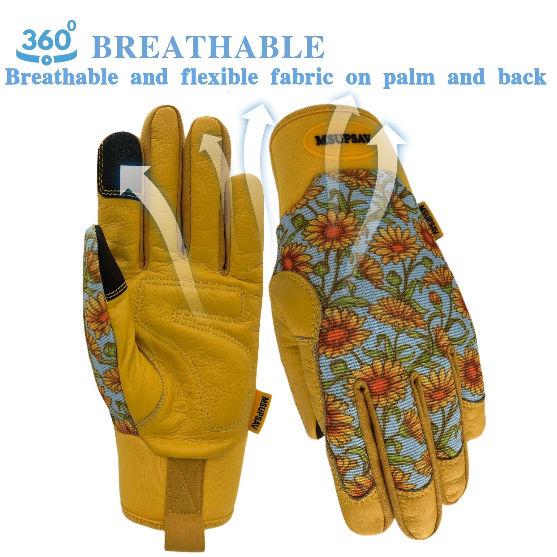 MSUPSAV Daisy gloves multi-purpose use suit gardening, DIY, and light projects.