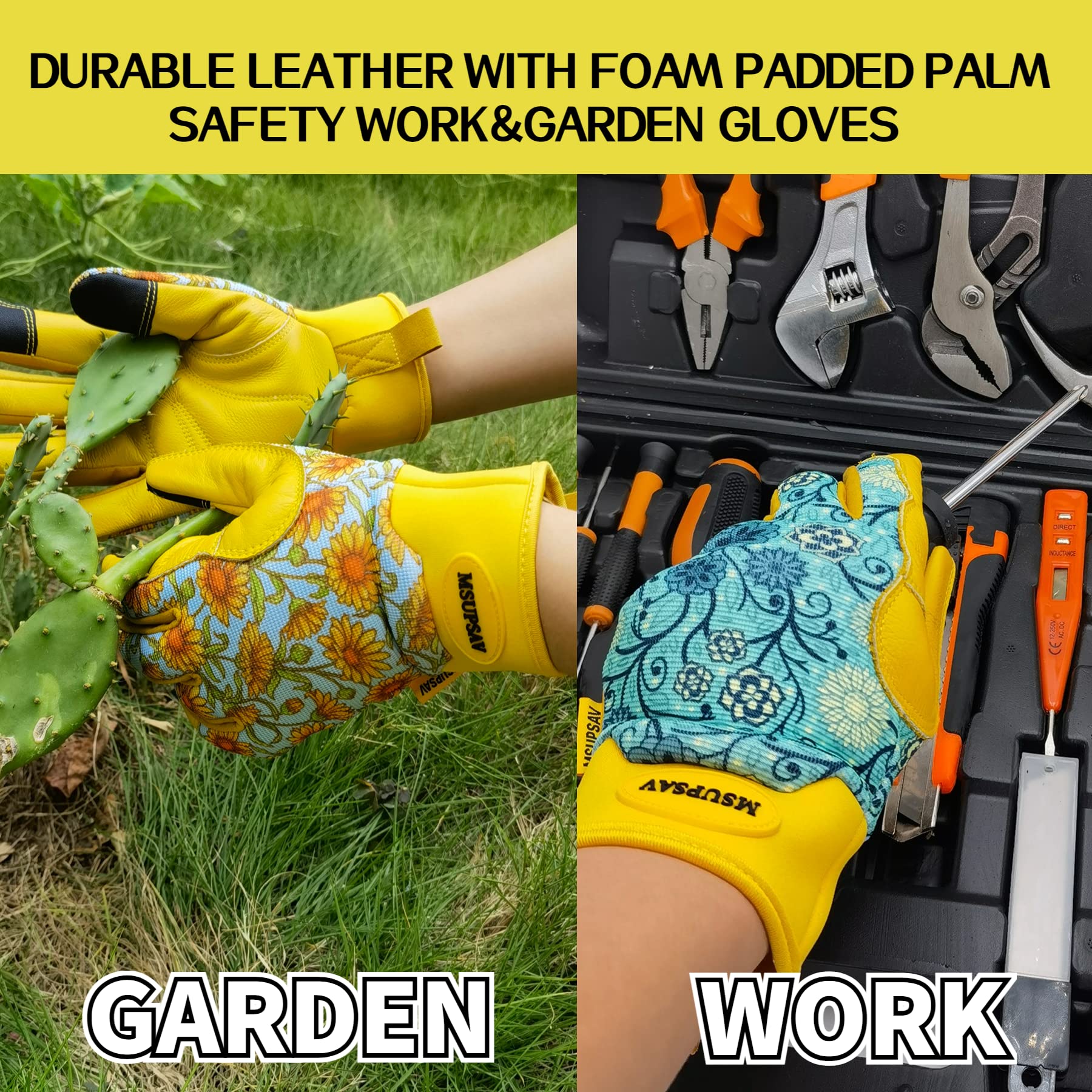 MSUPSAV Daisy gloves sizing guide helps you pick the right fit.