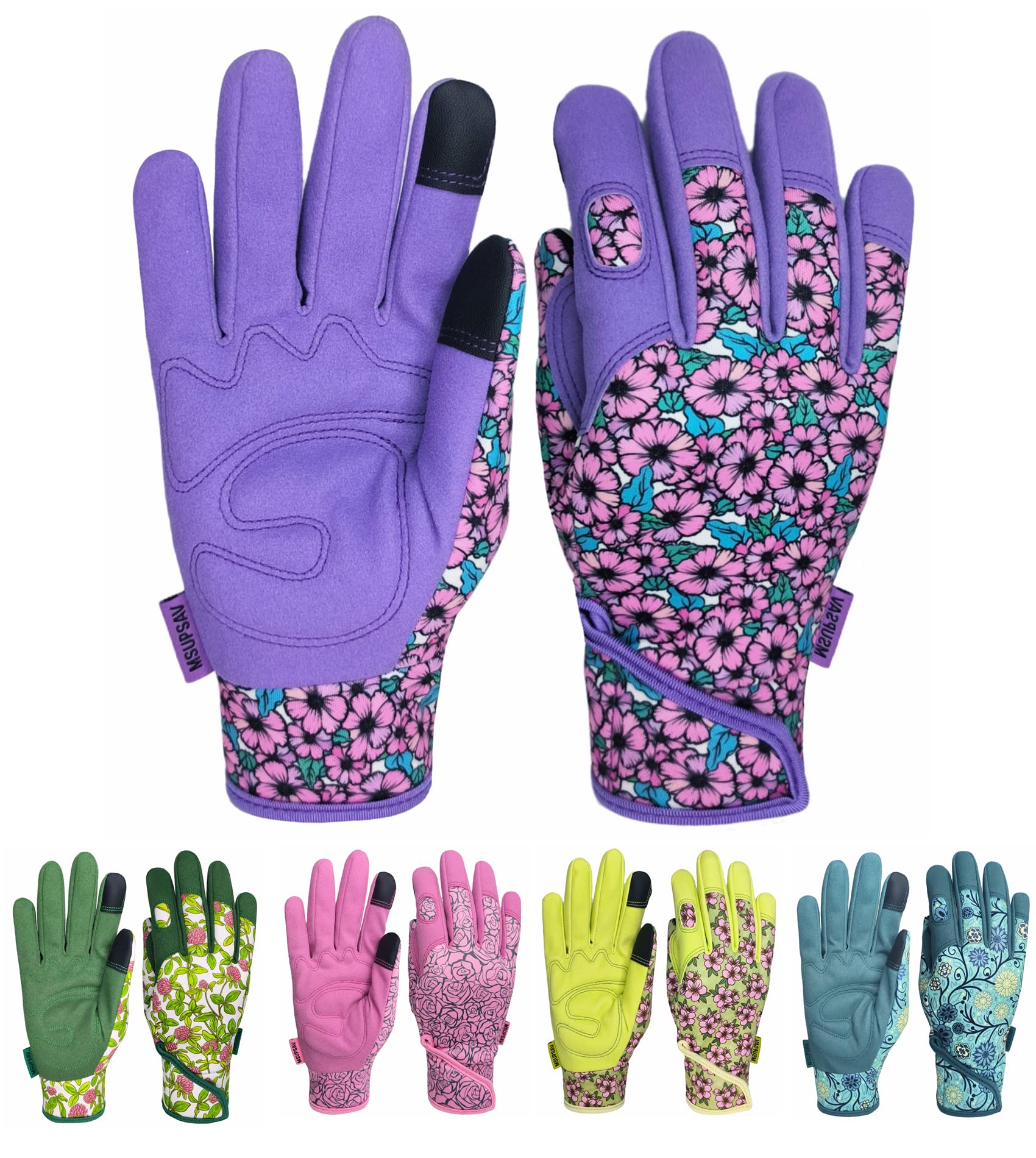MSUPSAV gardening gloves back stretchable for flexible movement