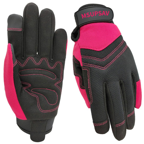 MSUPSAV garden gloves back panel stretchable for flexible gardening tasks.